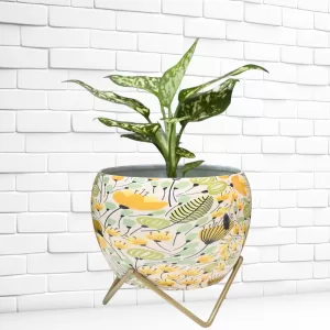 Elegant Metal Planter with Stand MP302